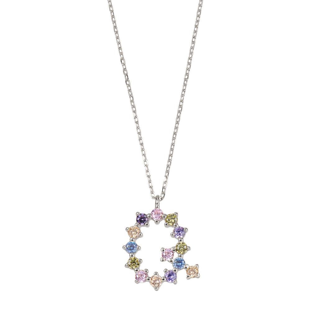Rainbow zirconia initial silver - ByMirelae