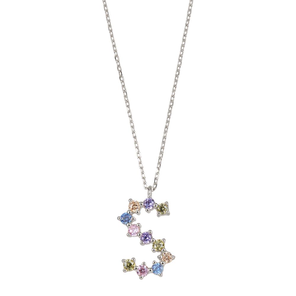 Rainbow zirconia initial silver - ByMirelae
