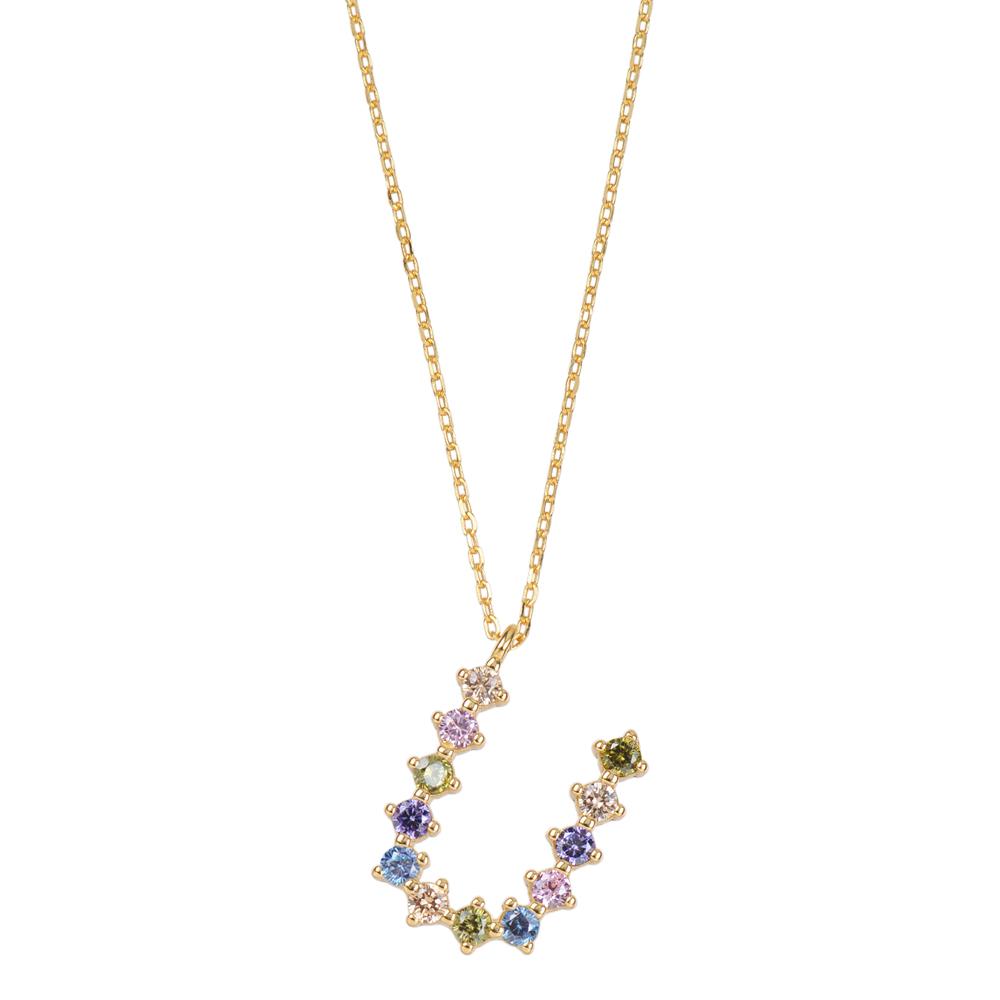 Rainbow zirconia initial gold - ByMirelae
