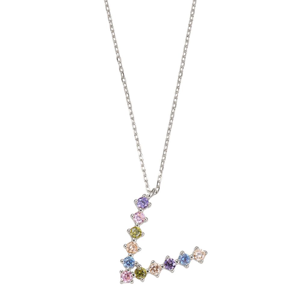 Rainbow zirconia initial silver - ByMirelae