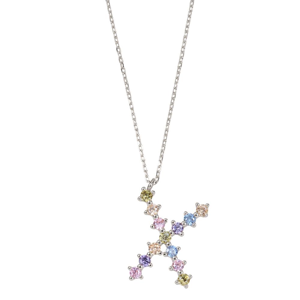 Rainbow zirconia initial silver - ByMirelae