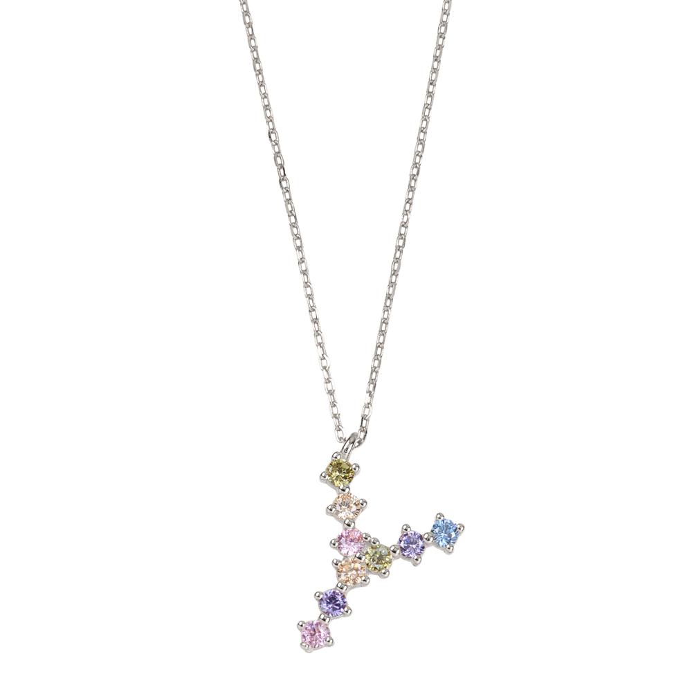 Rainbow zirconia initial silver - ByMirelae