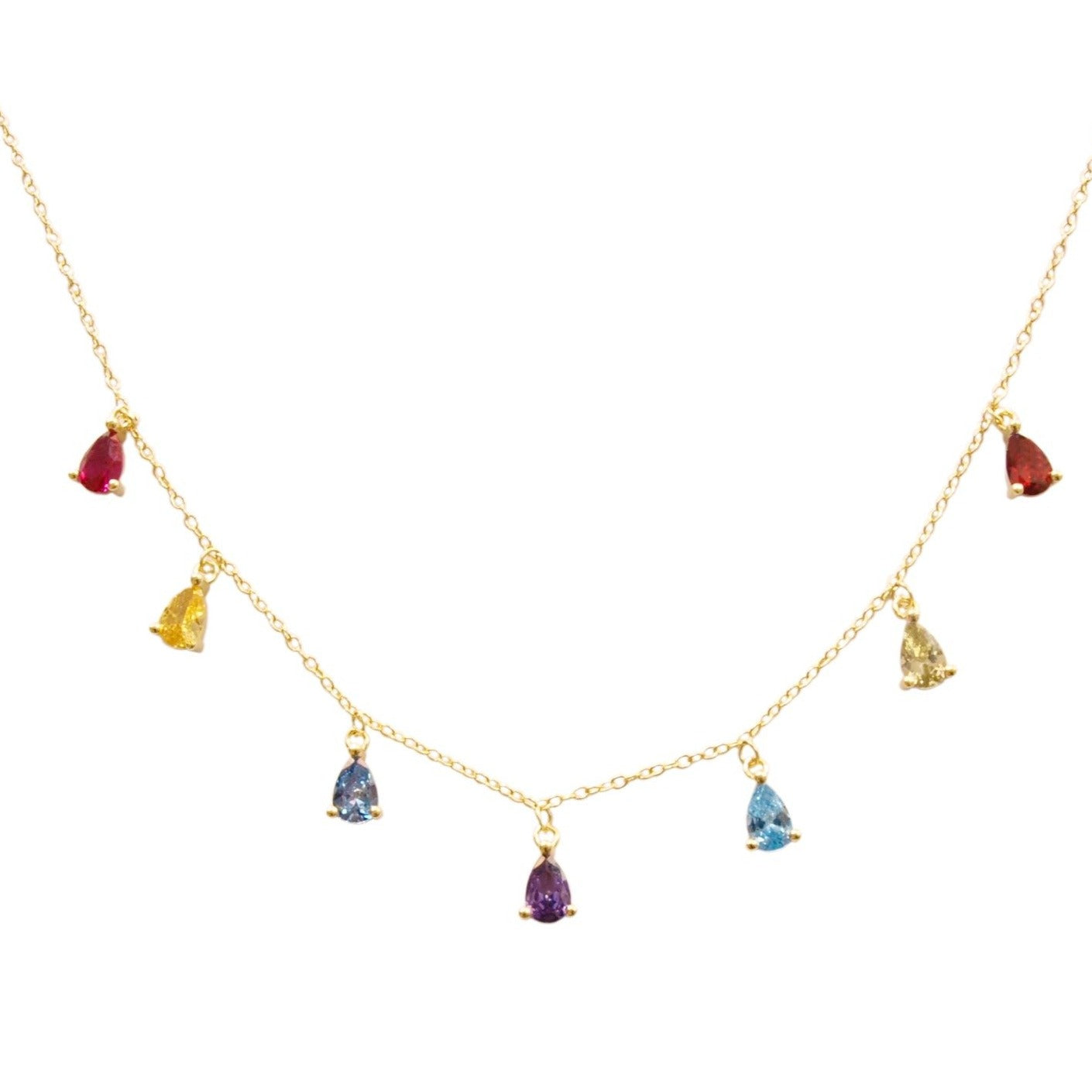 Zirconia tear rainbow gold - ByMirelae
