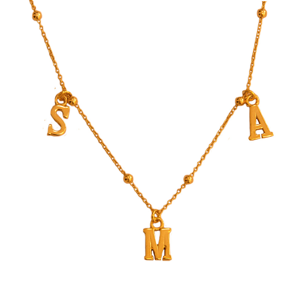 My family initial gold