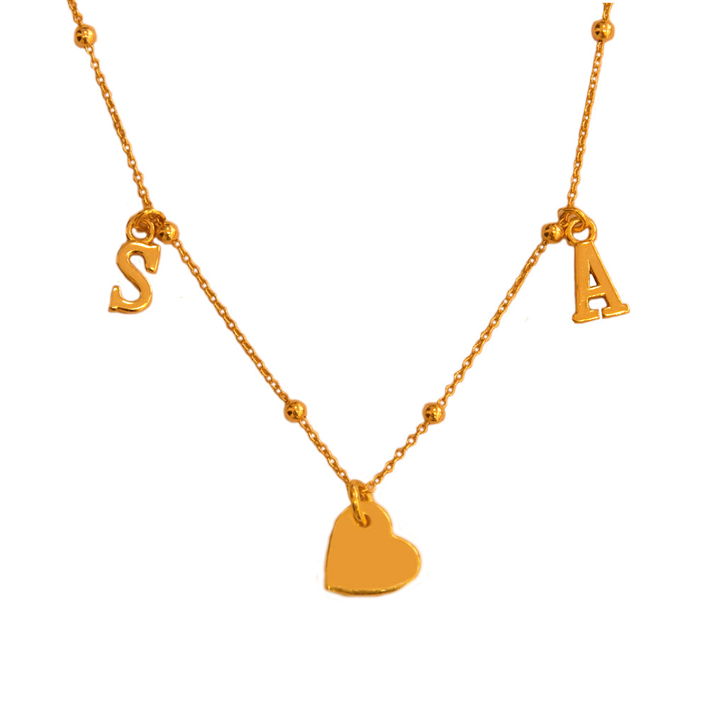 My family initial gold