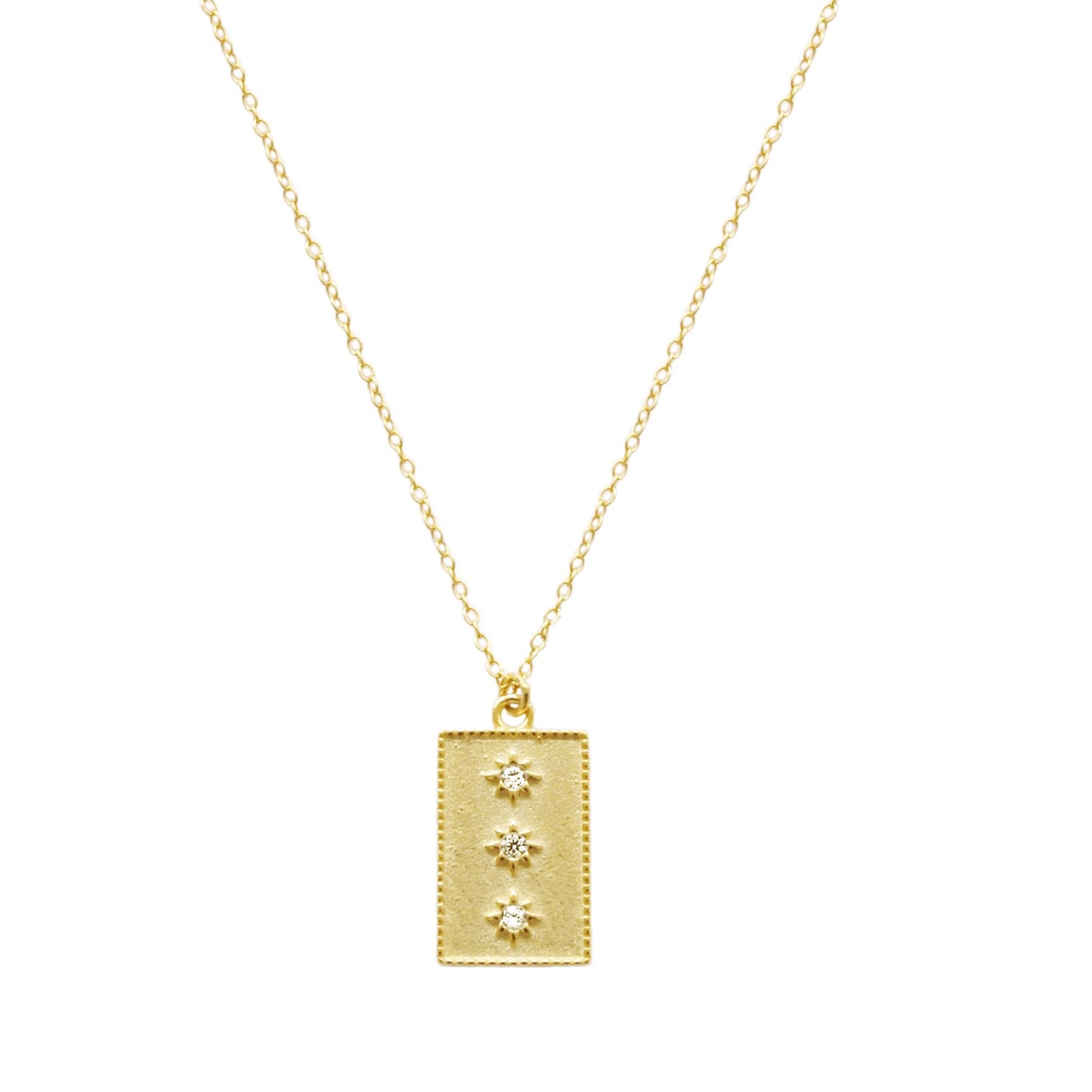 Three zirconia star gold - ByMirelae