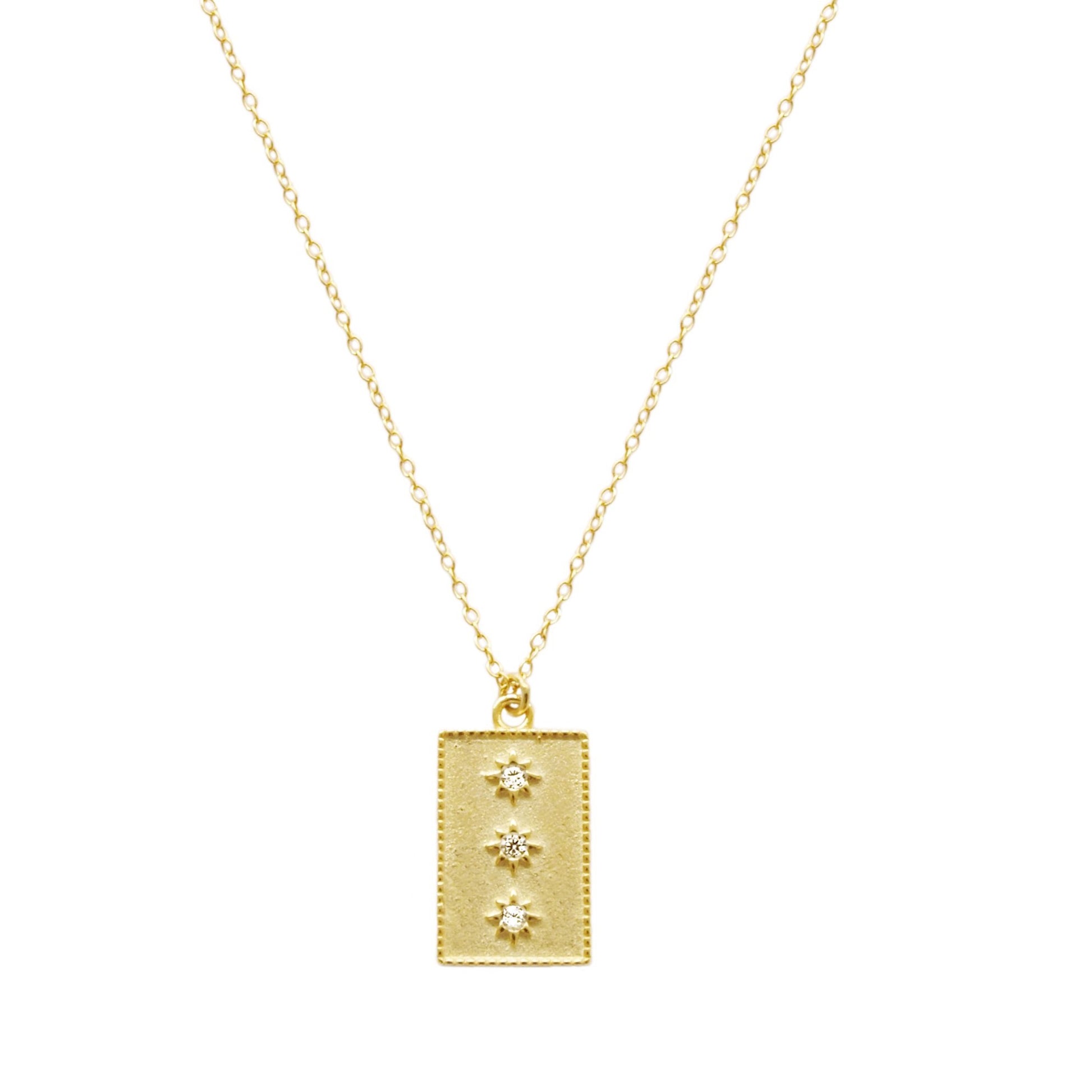 Three zirconia star gold - ByMirelae