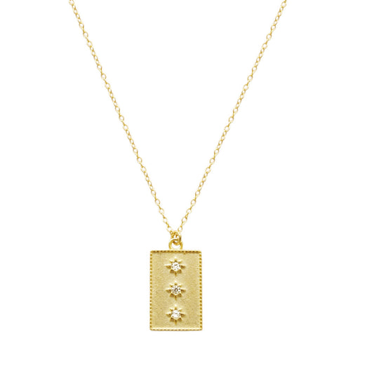 Three zirconia star gold - ByMirelae