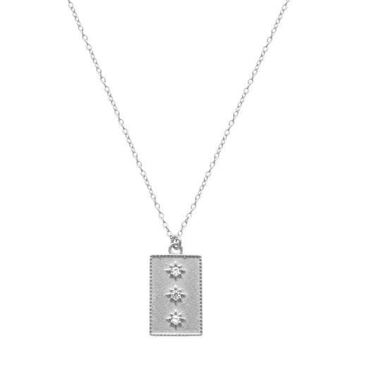 Three zirconia star silver - ByMirelae
