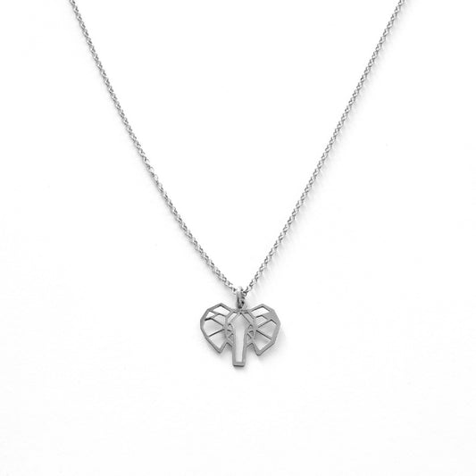 Elephant silhouette silver - ByMirelae