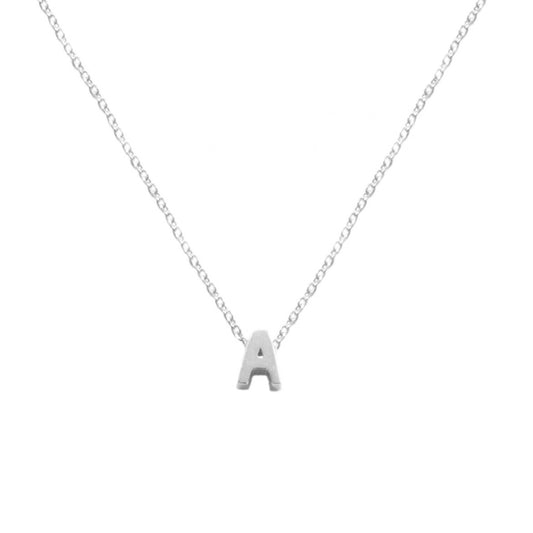Small Initial silhouette silver - ByMirelae