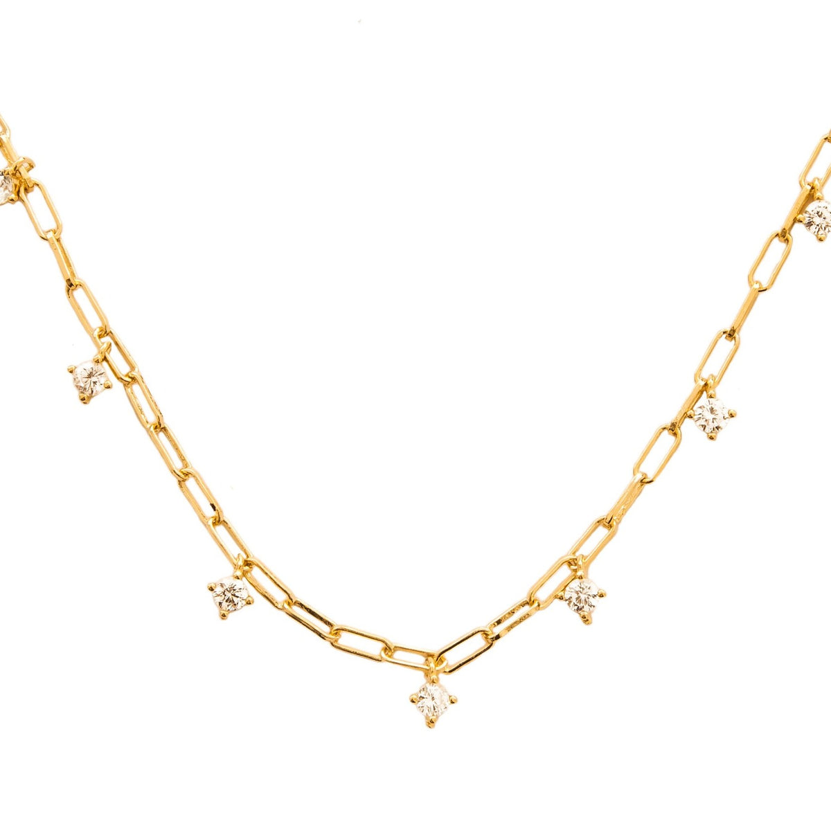 7 zirconia chain gold - ByMirelae