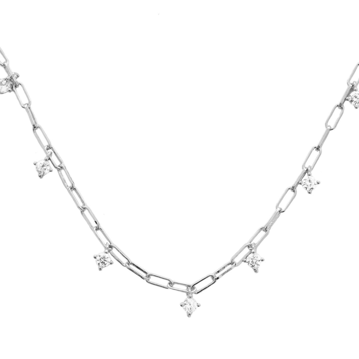 7 zirconia chain silver - ByMirelae