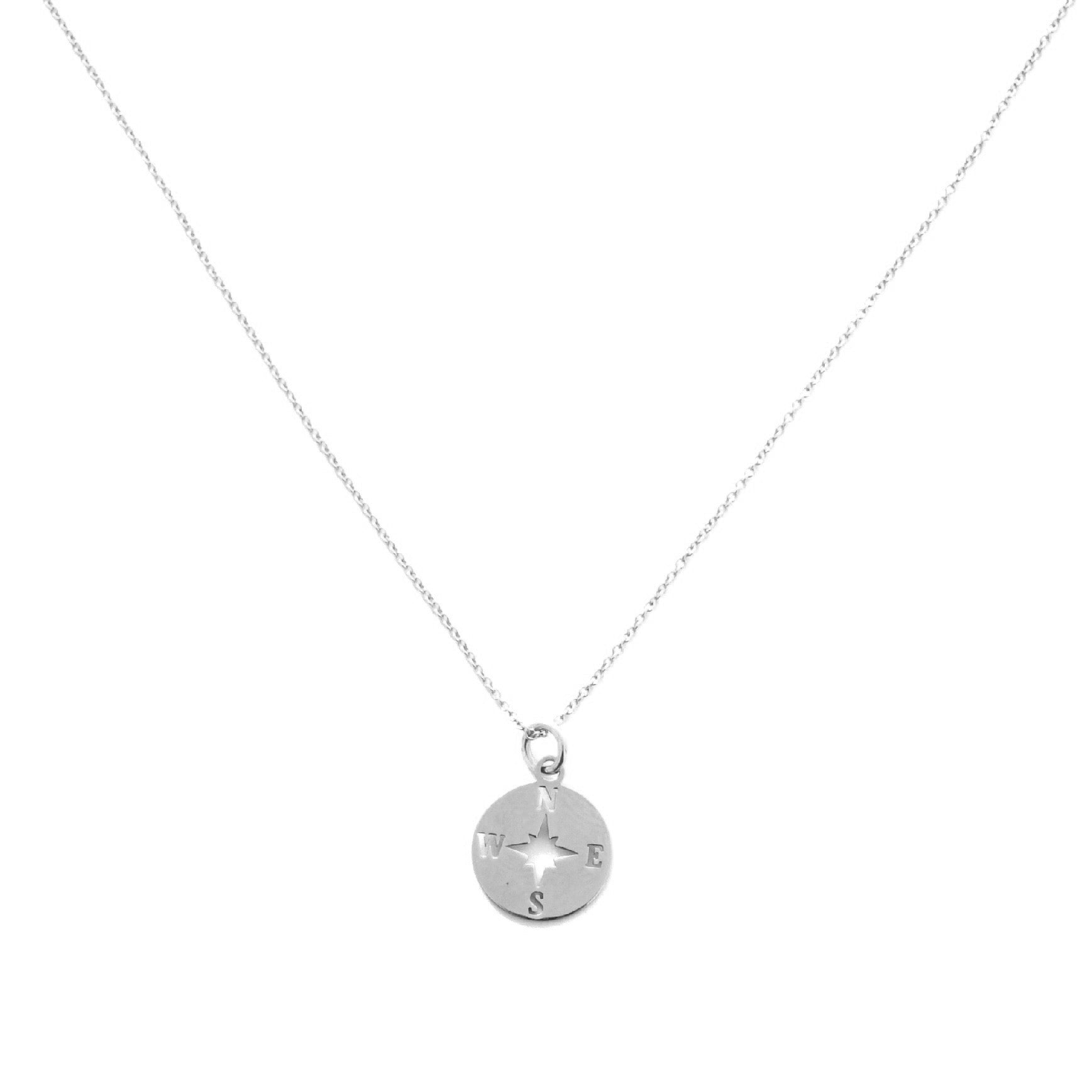 Compass rose silver - 12 mm - ByMirelae