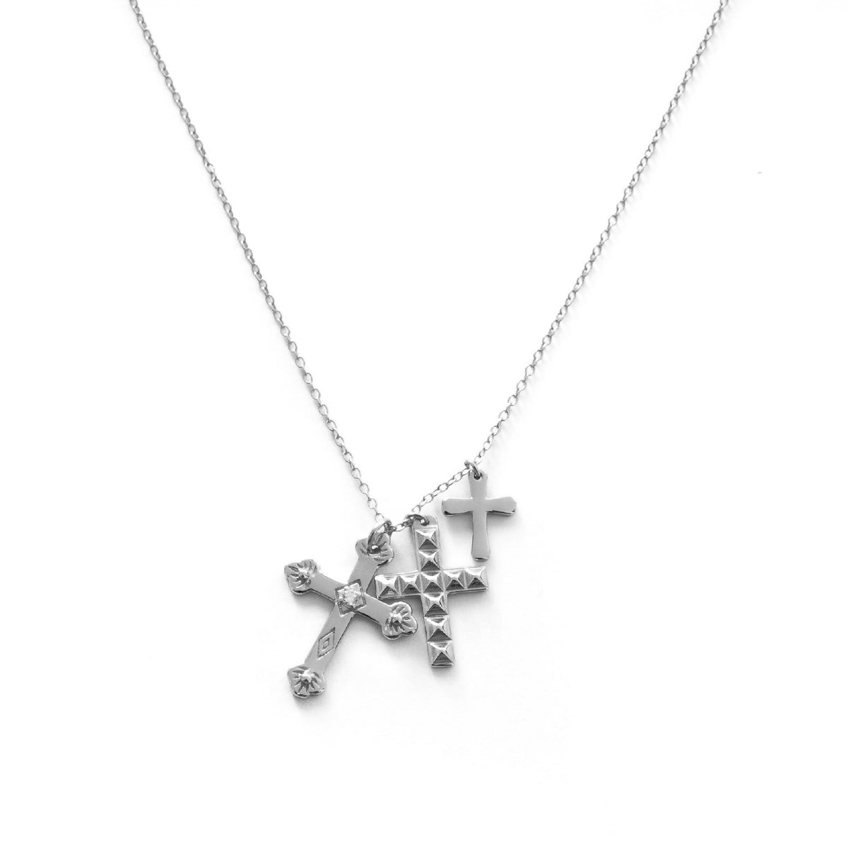 Triple cross silver - ByMirelae