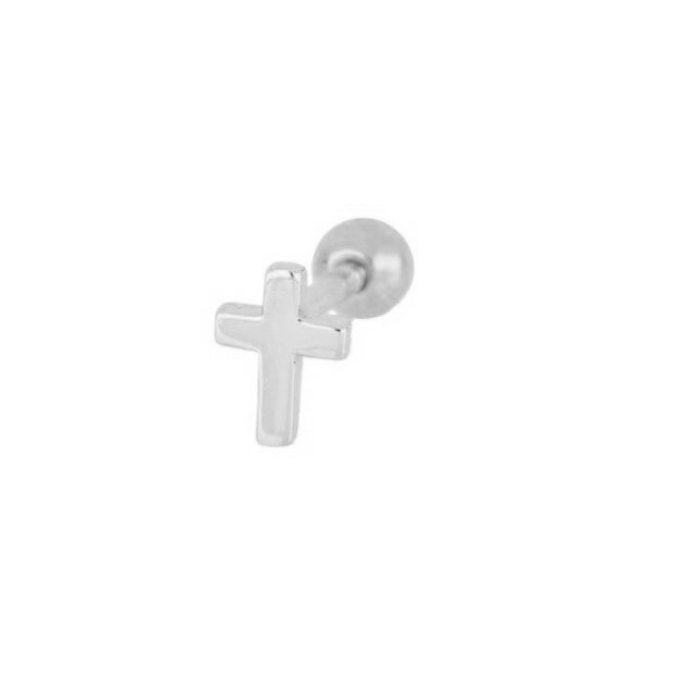 Cross piercing silver