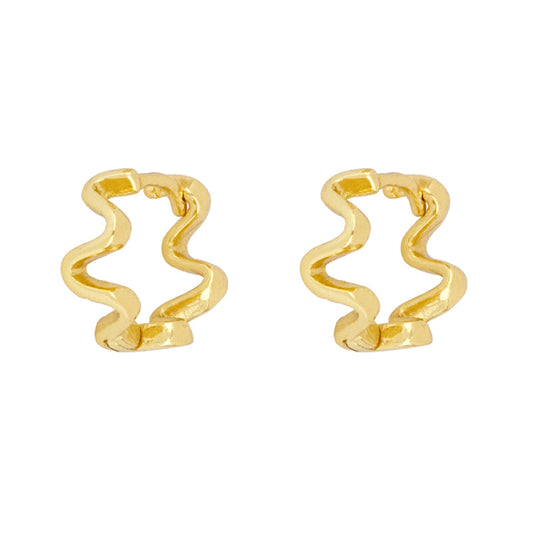 Crown earring gold