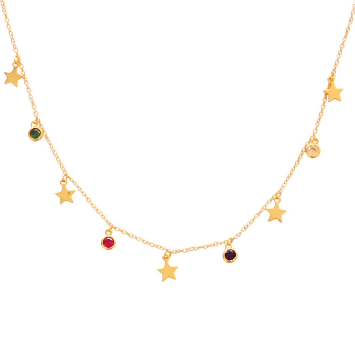 Stars and zirconia rainbow gold - ByMirelae