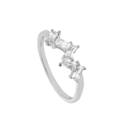 Geometric zirconia silver