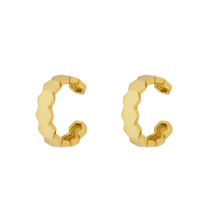 Geometric ear cuff gold