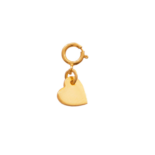 Heart charm gold