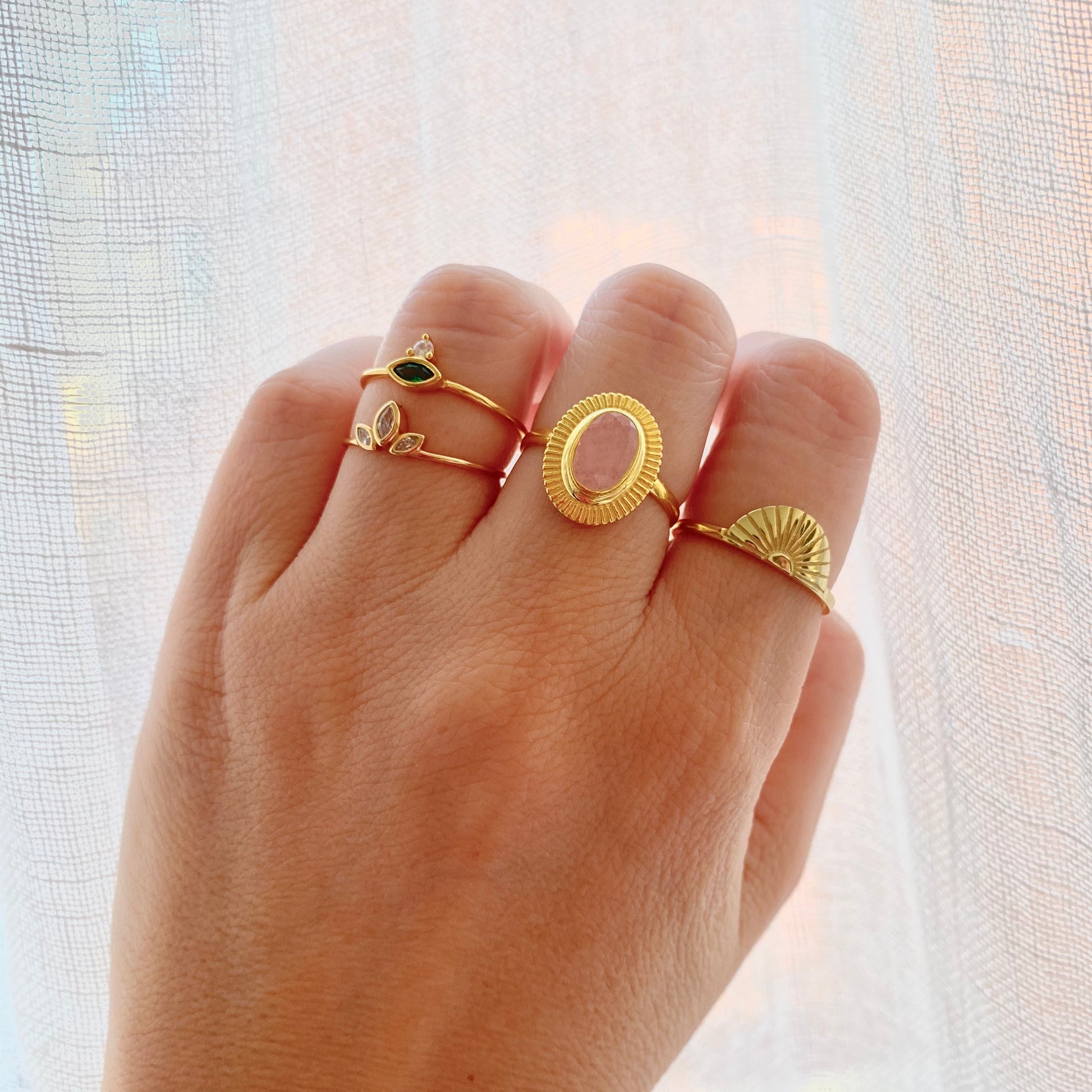Pink chalcedony gold - ByMirelae