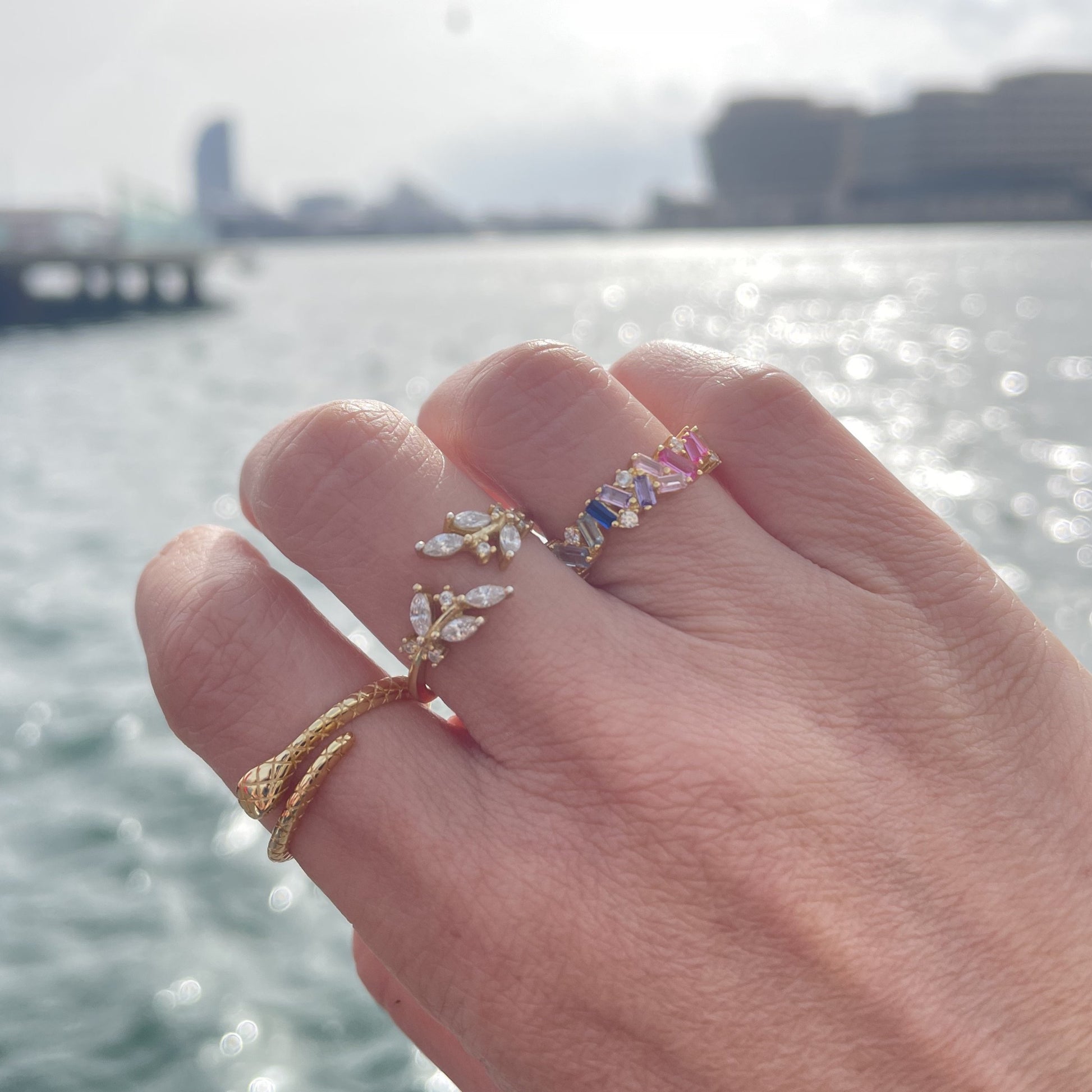 Snake ring gold - ByMirelae