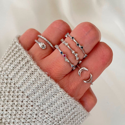 Snake ring silver