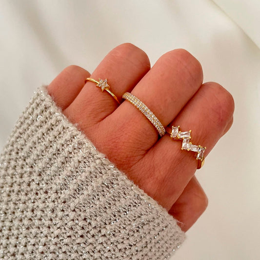 Geometric zirconia gold