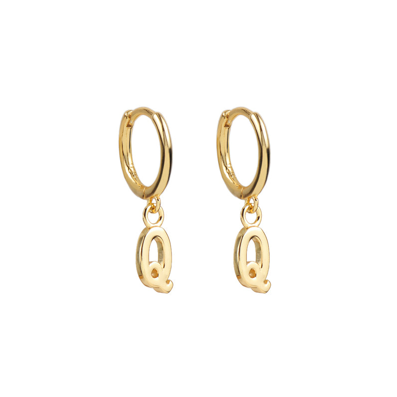 Initial hoop gold