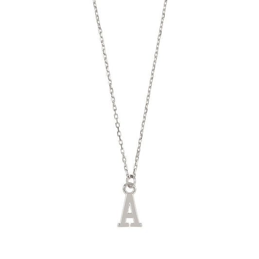 Initial silhouette silver