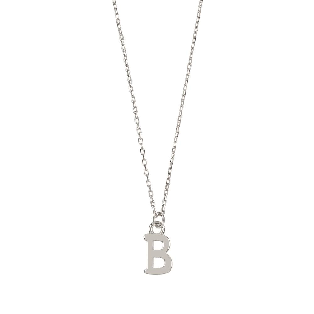 Initial silhouette silver