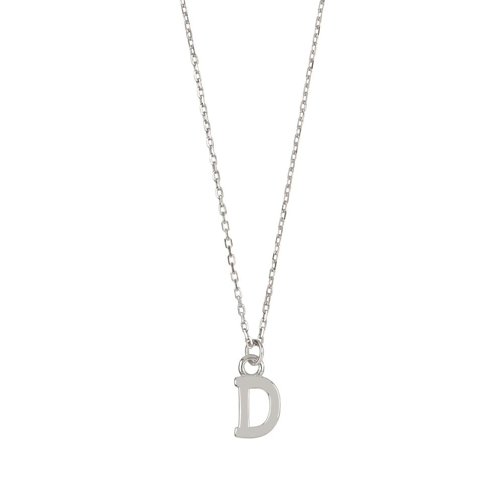 Initial silhouette silver