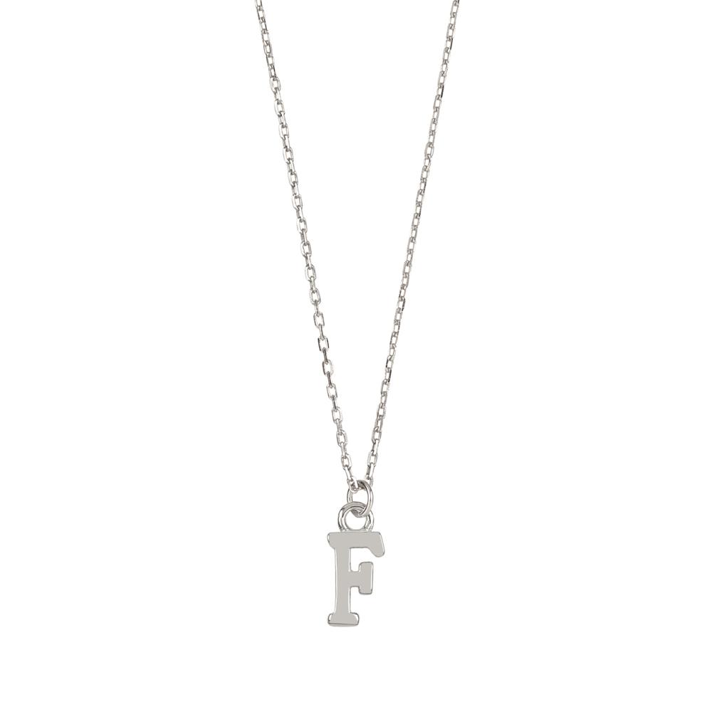 Initial silhouette silver