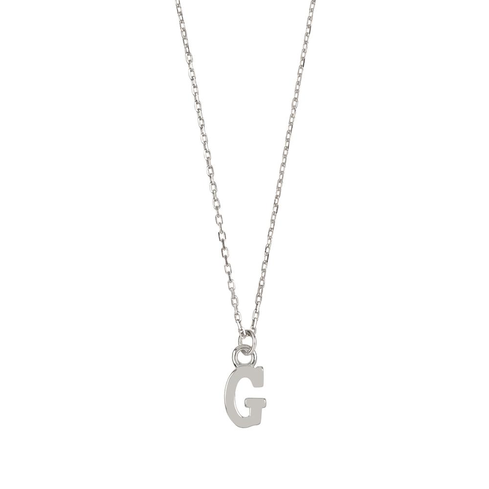Initial silhouette silver