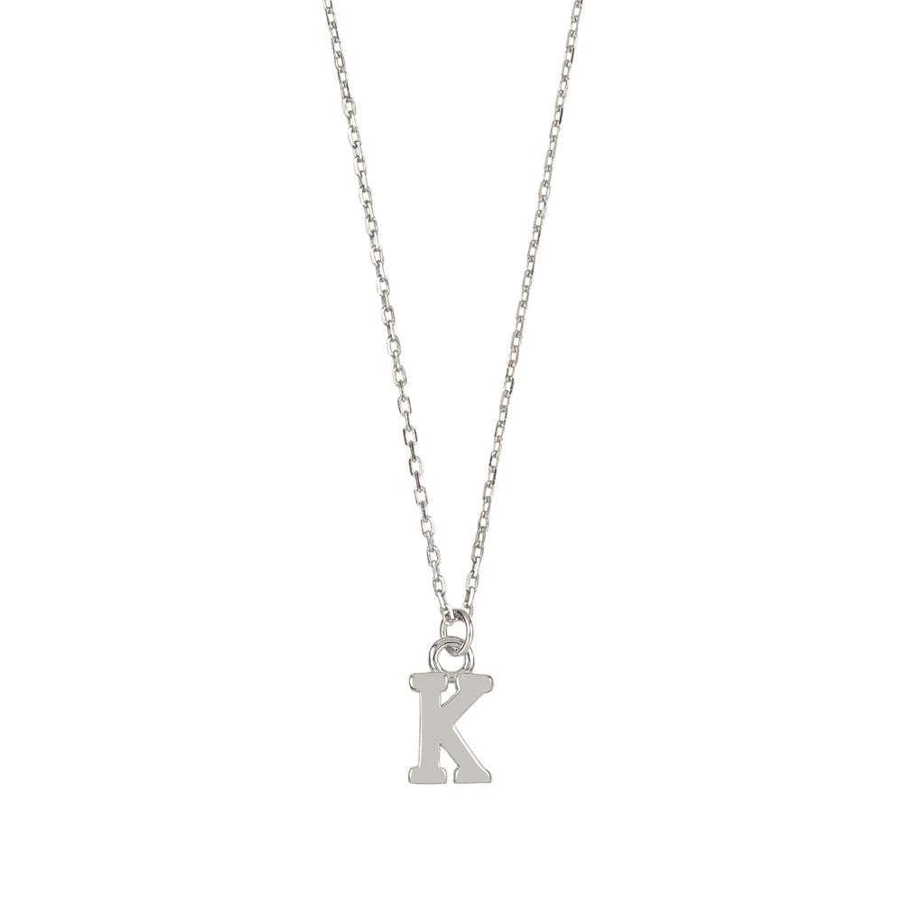 Initial silhouette silver