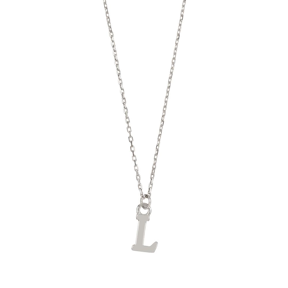 Initial silhouette silver