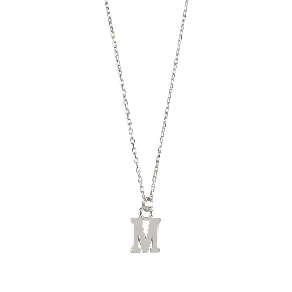 Initial silhouette silver