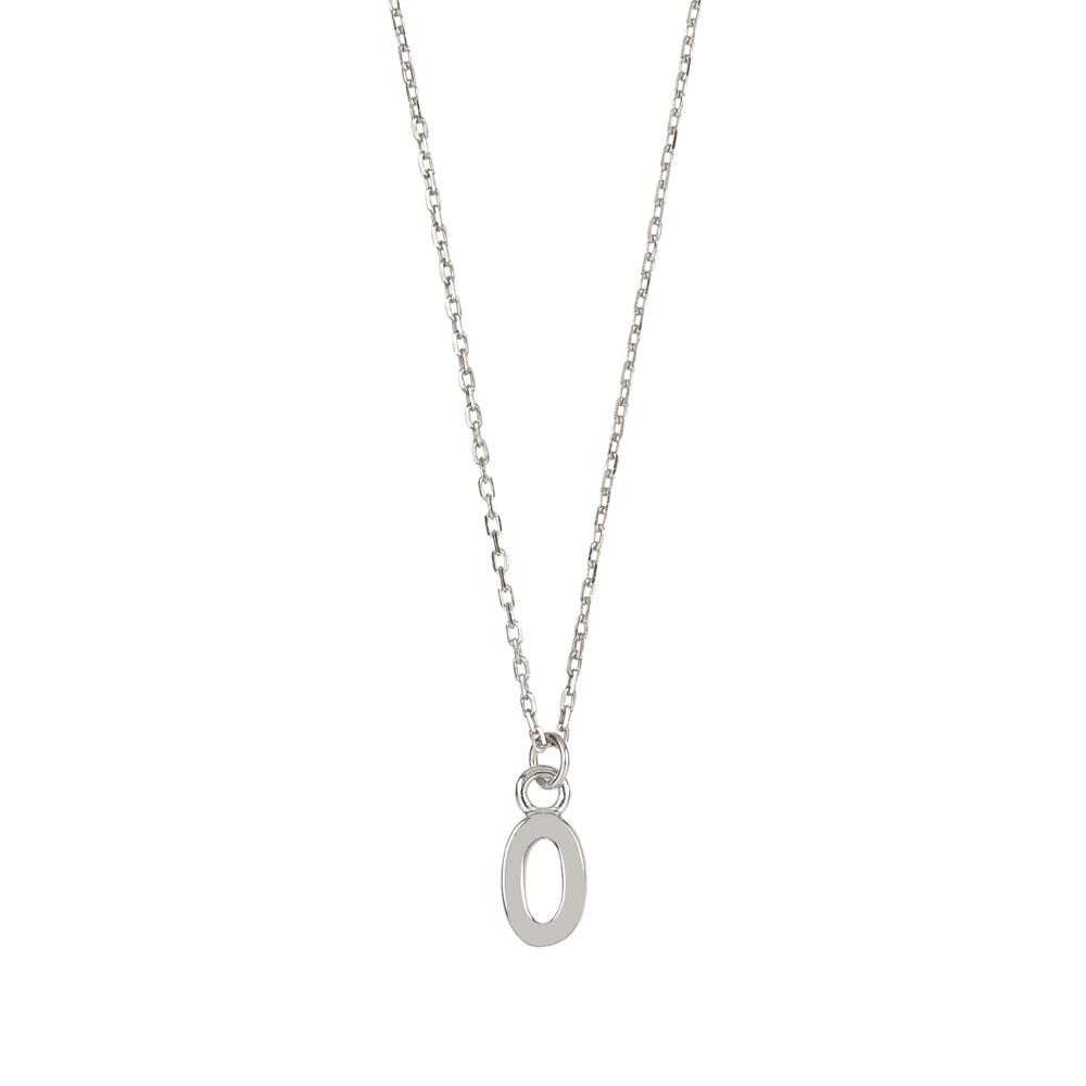 Initial silhouette silver