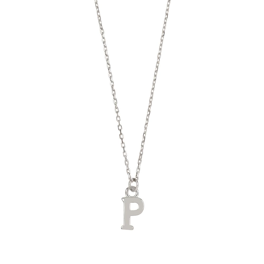 Initial silhouette silver