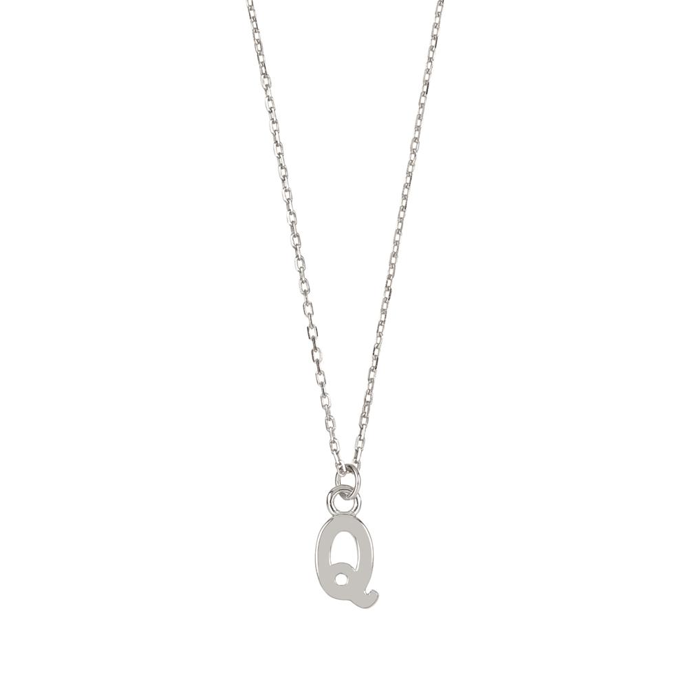 Initial silhouette silver