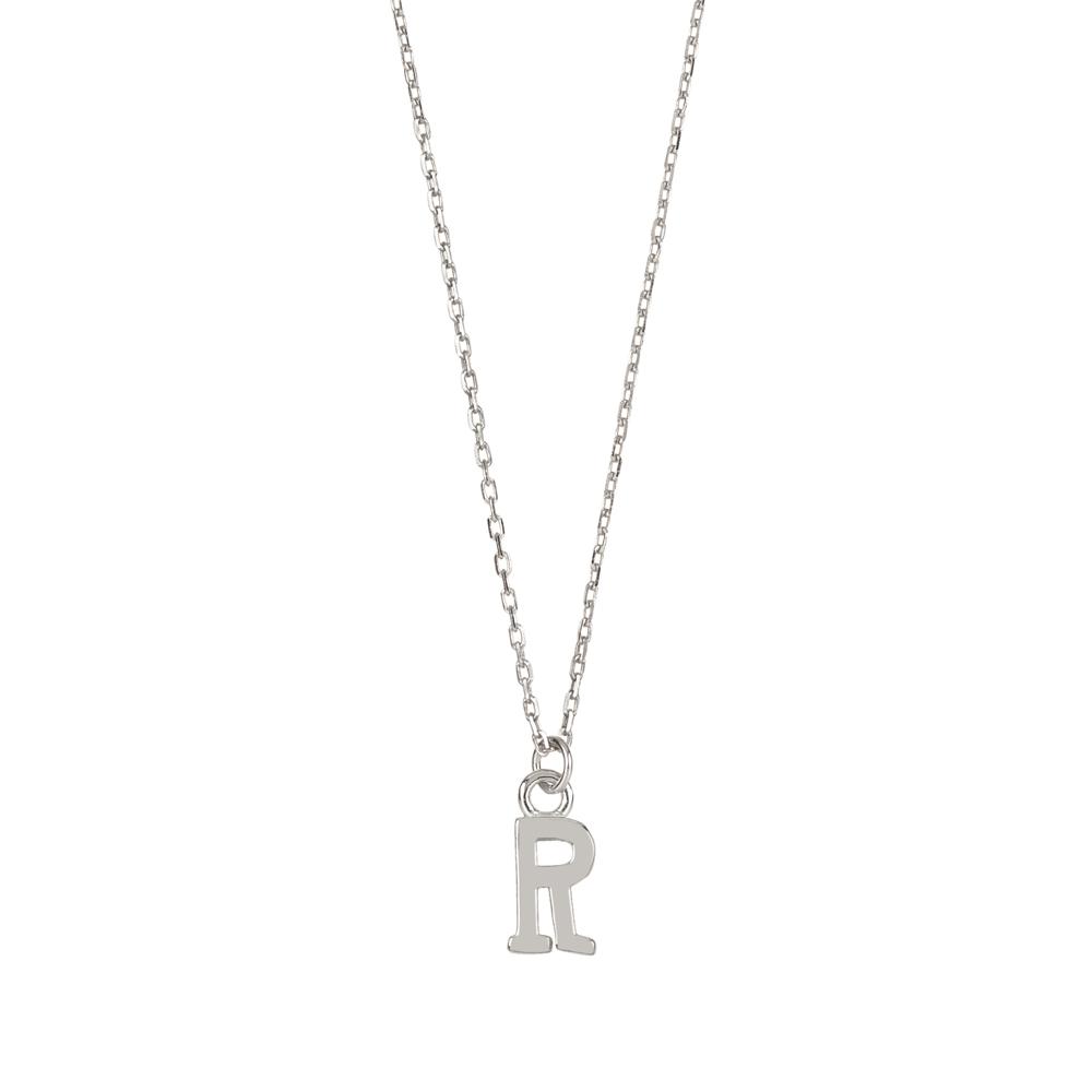 Initial silhouette silver