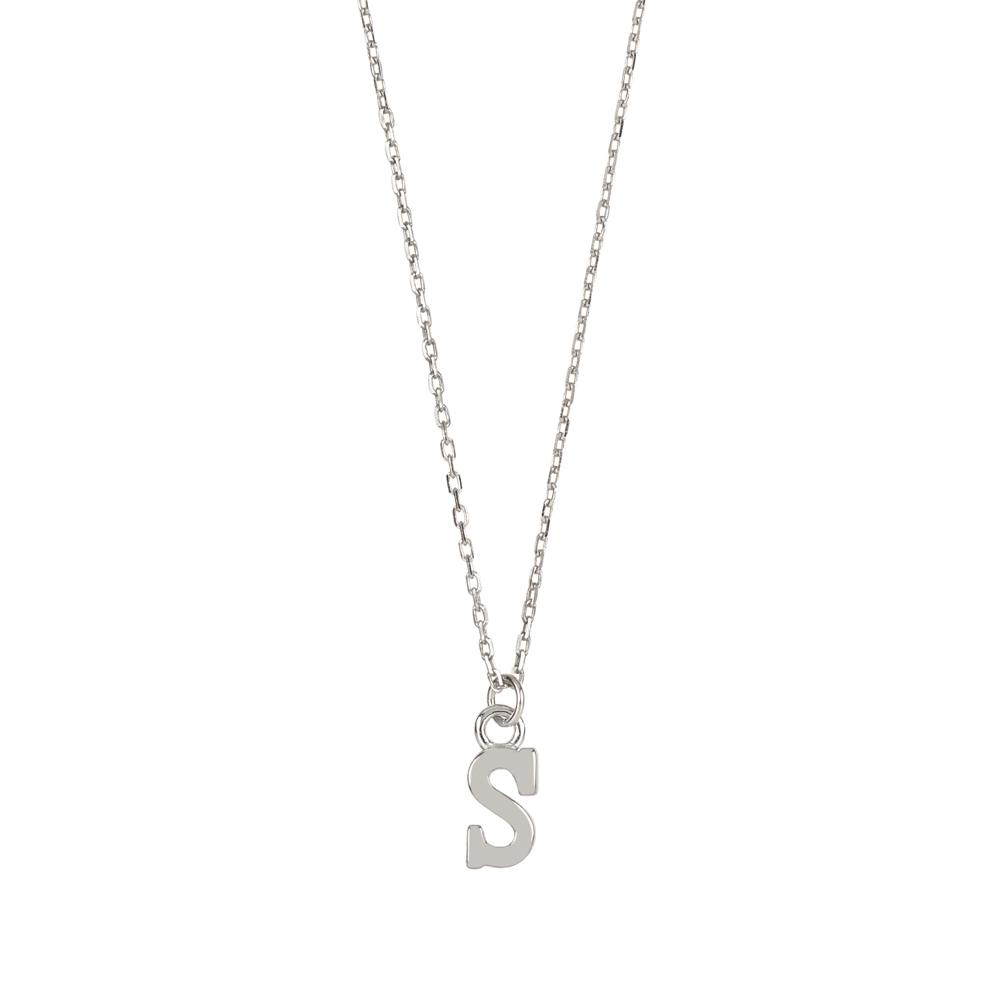 Initial silhouette silver
