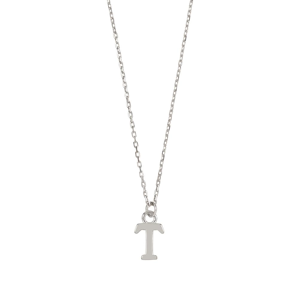 Initial silhouette silver