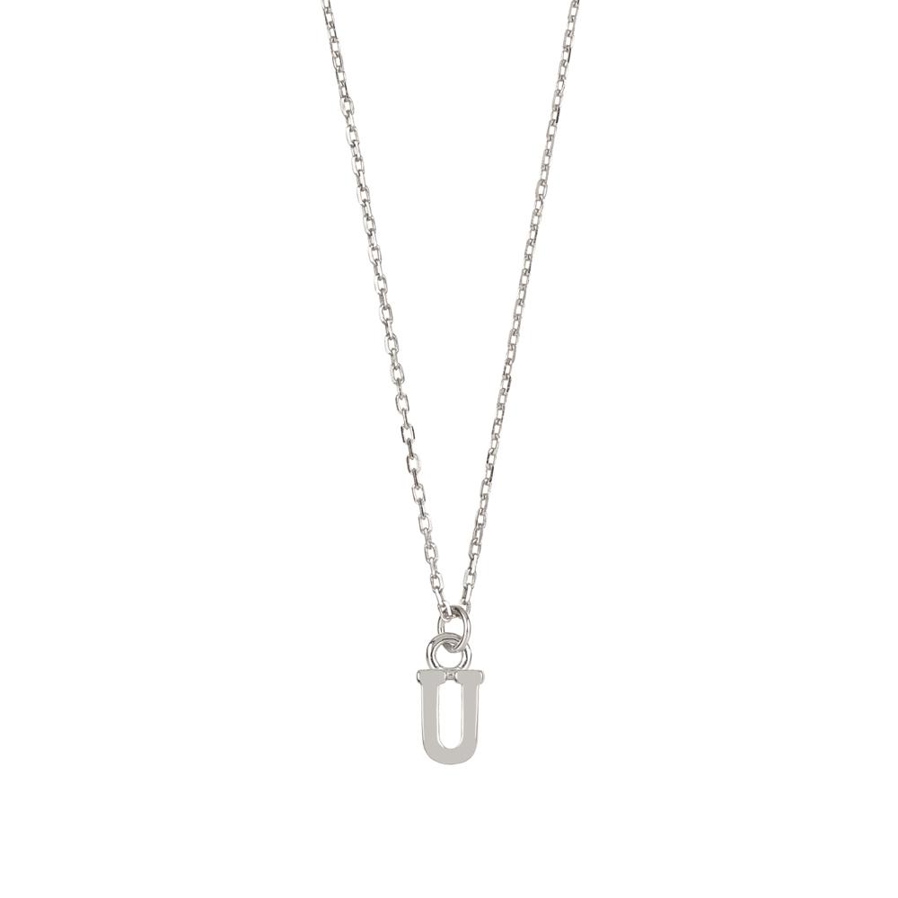 Initial silhouette silver