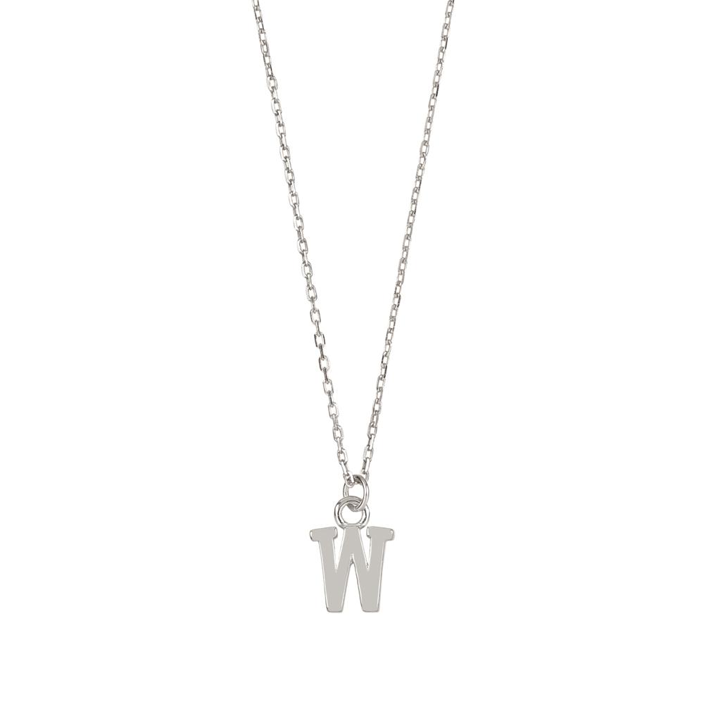 Initial silhouette silver