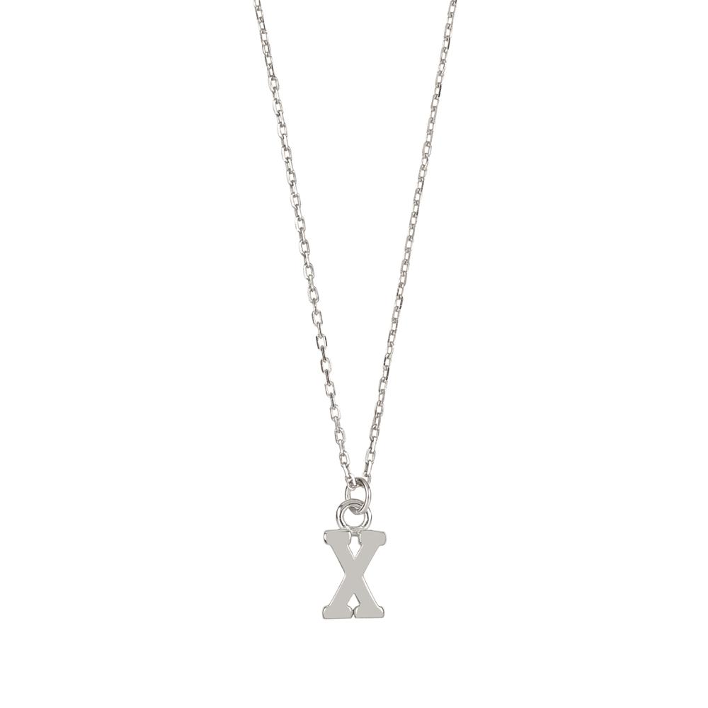 Initial silhouette silver