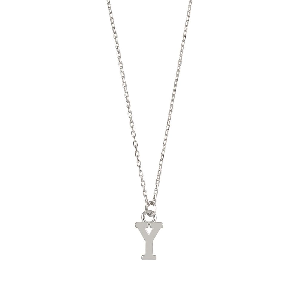 Initial silhouette silver