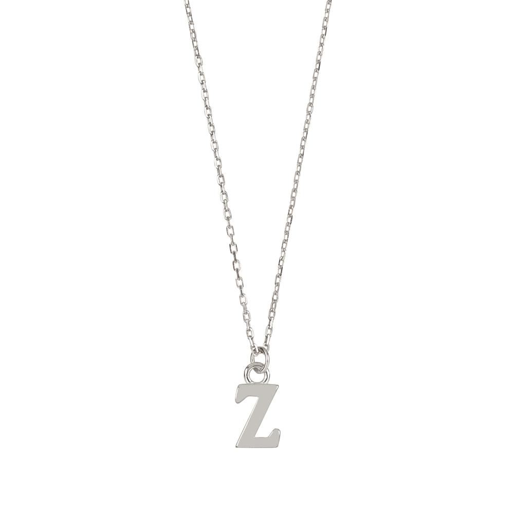 Initial silhouette silver