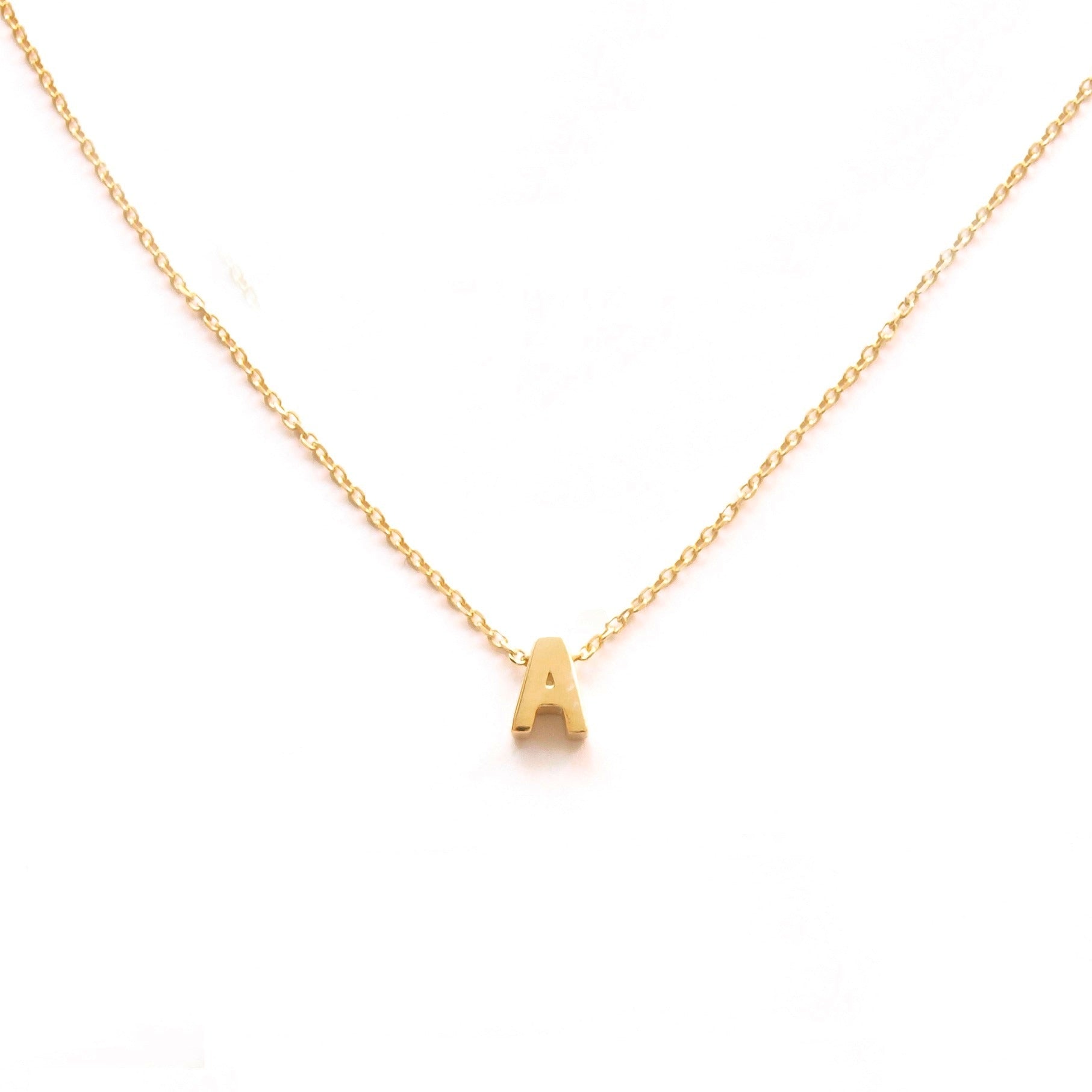Small Initial silhouette gold - ByMirelae